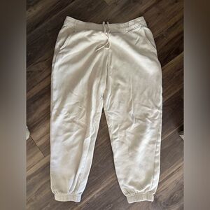 Abercrombie & Fitch Cream Joggers